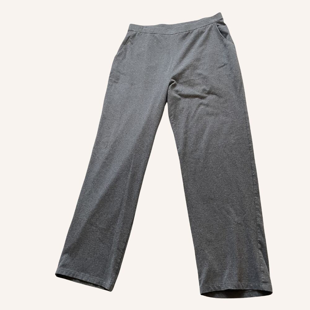 L.L.Bean Women's Perfect Fit Pants (Item #252079) gray straight leg yoga